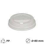 Poklopac s rupom PP d=80 mm bjeli 100 kom
