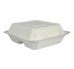 Embalaža BIO 22х20х8 cm 3-delna,  50kos/pak  sladkorni trs [200 kom/pak]