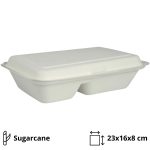 Embalaža BIO 23х16х8 cm 2-delna sladkorni trs [50 kom/pak]