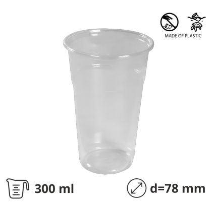 Čaša PP 300 ml prozirna 50 kom