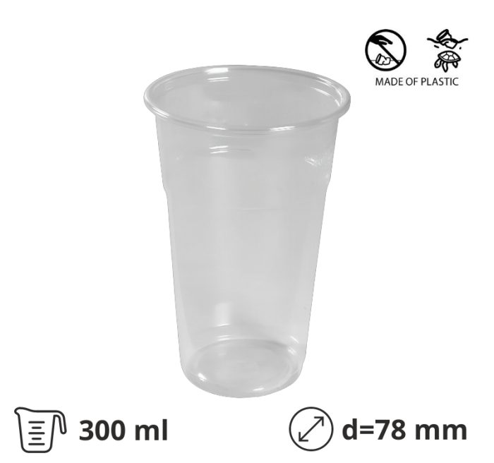Čaša PP 300 ml prozirna 50 kom