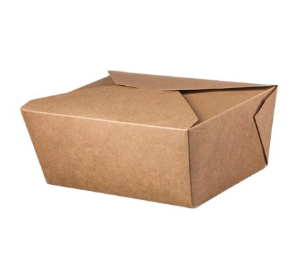 Papirnata posuda 2000 ml 195х140х63 mm kraft [50 kom/pak]