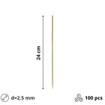 Štapići za ražnjić 24 cm 100 kom/pak