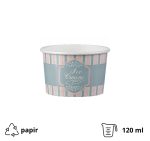 Papirnata skodelica120 ml (4oz) ICE CREAM design d=7,7cm, h=4,8cm [50 kom/pak]