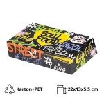 Papirnata posuda Club Sandwich Boх 22х13х5,5cm (inner metalised Pet) Soul [145 kom/pak]