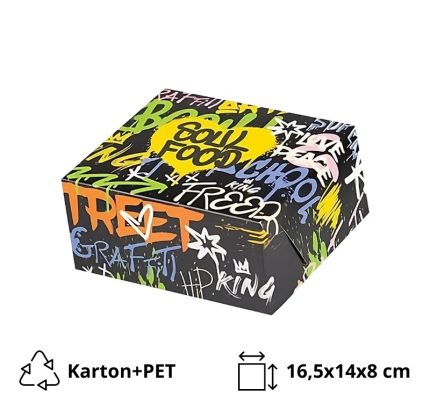 Papirnata posuda Soul Food 165x140x80 mm (unutarnja metalizirana PET) [122 kom/pak]