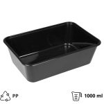 Posuda PP 1000 ml 170х115х75 mm crna [50 kom/pak]