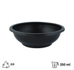Posuda PP 350 ml d=145 mm h=50 mm crna, bez poklopca [50 kom/pak]