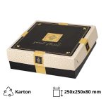 Kutija s poklopcem za desert 25x25x8 cm Sweet Street [3 kom/pak]