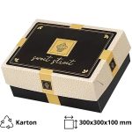 Kutija s poklopcem za desert 30x30x10 cm Sweet Street [14 kom/pak]