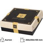 Kutija s poklopcem za desert 35x35x10 cm Sweet Street [11 kom/pak]