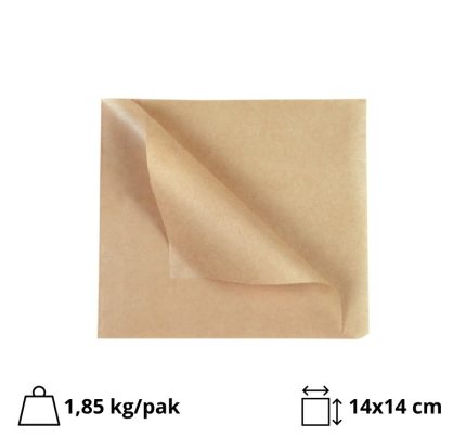 Vrećica za hamburgere 140×140 mm kraft 1000 kom/pak