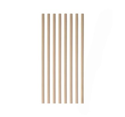 Slamke papirnate  l=250 mm d=8 mm kraft 100 kom/pak [5 kom/pak]