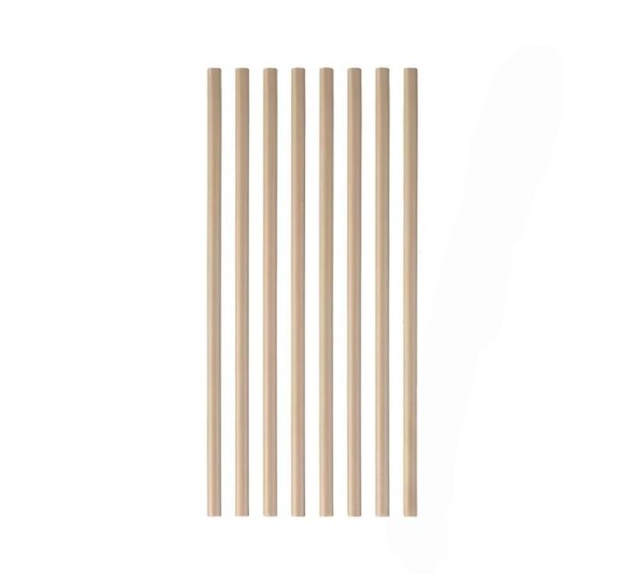 Slamke papirnate  l=250 mm d=8 mm kraft 100 kom/pak [5 kom/pak]
