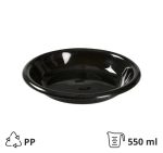 Tanjur za juhu PP 550 ml crni [48 kom/pak]