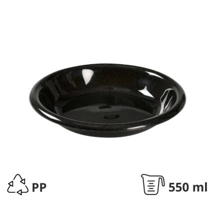 Tanjur za juhu PP 550 ml crni [48 kom/pak]