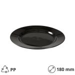 Tanjur PP d=180 mm crni [60 kom/pak]