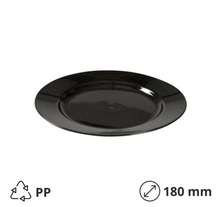 Tanjur PP d=180 mm crni [60 kom/pak]
