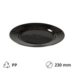 Tanjur PP d=230 mm crni [24 kom/pak]