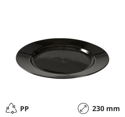Tanjur PP d=230 mm crni [24 kom/pak]