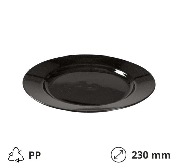 Tanjur PP d=230 mm crni [24 kom/pak]