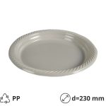 Tanjur PP d=230 mm svijetlo siva [100 kom/pak]