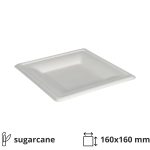 Tanjur BIO (sugarcanes) 160x160 mm bijela 50 kom