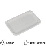 Papirnati tanjur 100х160 mm bijeli glaziran [500 kom/pak]