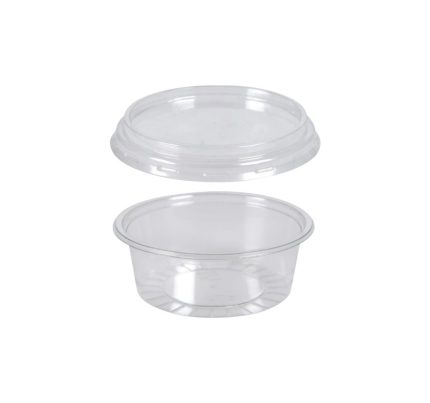 Posuda za umake za poklopcem PET 80 ml, 100 kom (komplet)