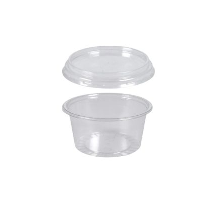 Posuda za umake za poklopcem PET 100 ml, 100 kom (komplet)