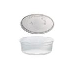 Posuda PET za poklopcem 250ml DELI d=117mm, h=45mm prozorna, 50 kom (komplet)