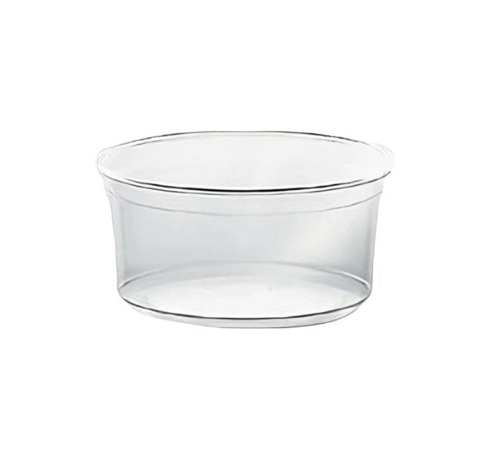 Posuda PET 350ml DELI d=117mm, h=55mm prozorna, bez poklopca [50 kom/pak]