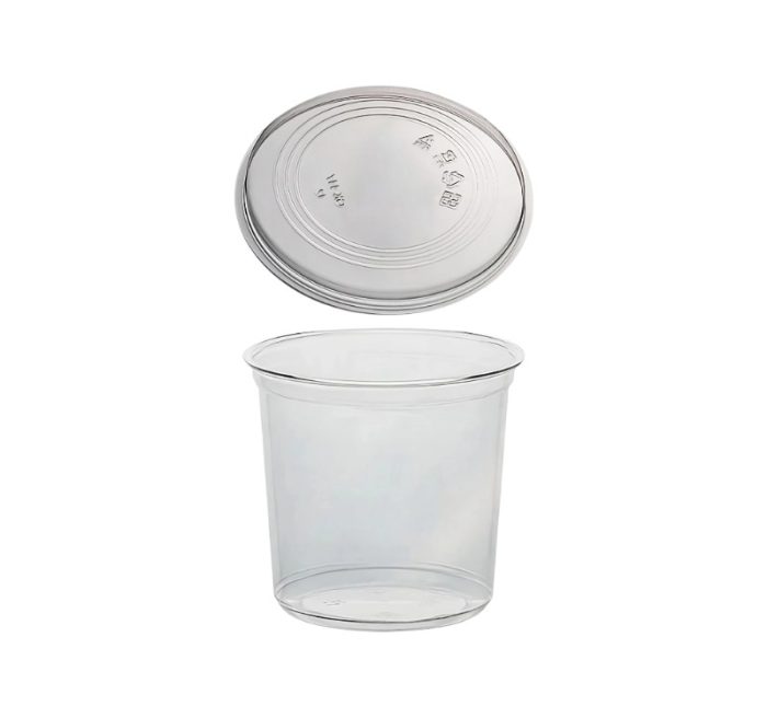 Posuda PET 500ml DELI d=117mm, h=75mm prozorna, sa poklopcem, 50 kom (komplet)