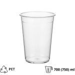 Posuda 700 (750) ml DELI d=117mm, h=108mm prozorna, bez poklopca [50 kom/pak]