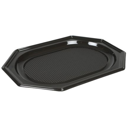Poslužavnik sa poklopcem rPET 25х35 cm crni 10 kom (komplet)