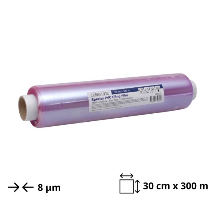 Folija prehrambena PVC 30 cm x300 m 8 μm Cut Box
