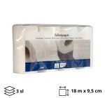 Toaletni papir 3 sl 8 rol, bijeli 160 l 8/1