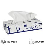 Papirnate maramice u kutiji 2-slojne 2 sl 20x20 cm bijeli 100 kom/pak