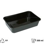 Posuda PP 500 ml 170х115х50 mm crna [50 kom/pak]