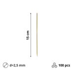 Štapići za ražnjiće 15cm d=2,5mm 100kom