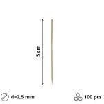 Štapići za ražnjiće 15cm d=2,5mm 100kom