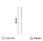 Štapići za ražnjiće 20cm d=2.5mm 100 kom