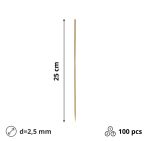 Štapići za ražnjiće 25cm d=2,5mm 100 kom