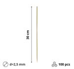 Štapići za ražnjiće 30cm d=2,5mm 100 kom