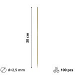 Štapići za ražnjiće 30cm d=2,5mm 100 kom