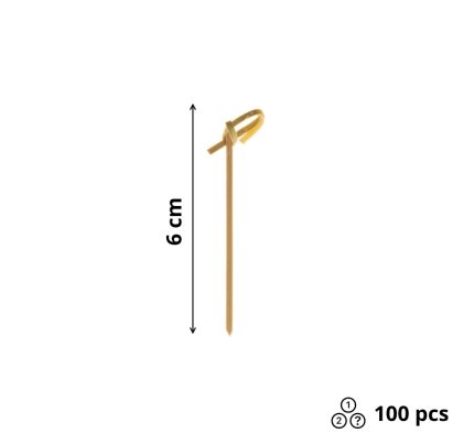 Pikalica od bambusa 6cm Čvor 100 kom