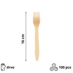 Vilica drevena 16 сm 100 kom
