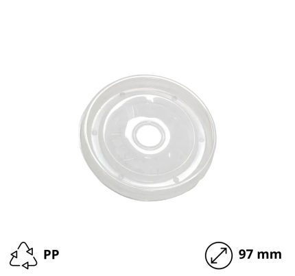 Poklopac PP za papirnatu posudu 440 ml d=97 mm 25 kom