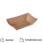 Papirnata plitica 191х122х53 mm (gornje dimenzije) kraft 125 kos