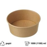 Papirnata posuda 1000 (1100) ml d=185 mm h=60 mm, kraft 50 kom
